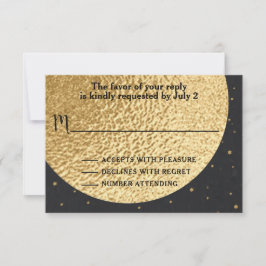 バーまたはバルミツワーRSVP Out of this World 出欠カード