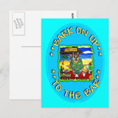 バーまで行ってお酒を飲もう ポストカード (正面/裏面)