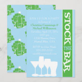 バーを満たすシャワー招待状 招待状 (正面/裏面)