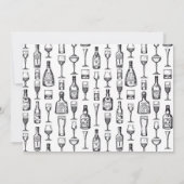 バーを満たせ ヴィンテージ新築パーティー招待状 招待状 (裏面)