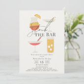 バーを満たそう カップルシャワー 招待状 (スタンド正面)