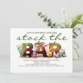 バーを満喫するタコフィエスタパーティーの招待状 招待状 (スタンド正面)