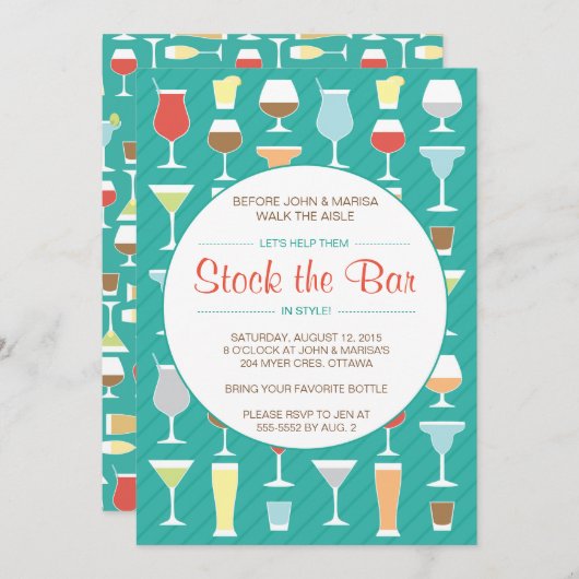 バーを満杯にしようという招待状 招待状 (正面/裏面)