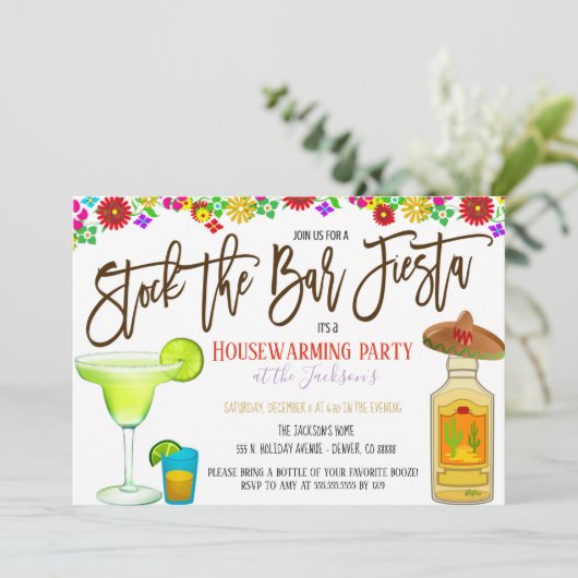 バーを満杯に！フィエスタの招待状 招待状 (スタンド正面)