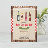 バーを満杯に BBQ の招待状 招待状 (スタンド正面)