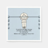 バーを高く設定 スタンダードカクテルナプキン (正面)