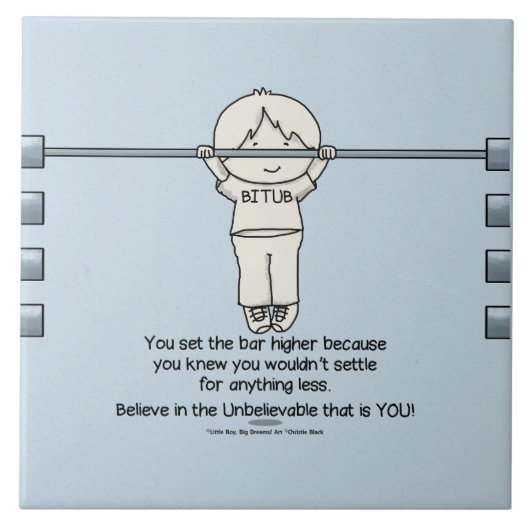 バーを高く設定 タイル (正面)