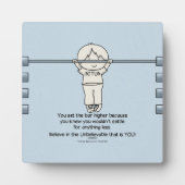 バーを高く設定 フォトプラーク (正面)