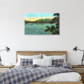 バーアイランドビューオブザバーハーバー キャンバスプリント (インサイチュ (寝室))