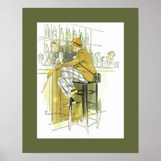 バーアングレ～英語バー～ピエール・ヴィダル ポスター