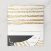 バーアンバルミツワーエレガント金ゴールドタルライト座席表 プレイスカード (外部開封)