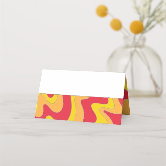 バーアンバルミツワーグリッタリーカラー座席表 プレイスカード (裏面)