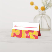 バーアンバルミツワーグリッタリーカラー座席表 プレイスカード (正面)