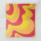 バーアンバルミツワーグリッタリーカラー座席表 プレイスカード (内部開封)