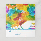 バーアンバルミツワートカラフルラット座席表 プレイスカード (外部開封)