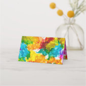 バーアンバルミツワートカラフルラット座席表 プレイスカード (裏面)