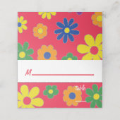 バーアンバルミツワー1960年代のテーマ座席表 プレイスカード (外部開封)