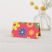 バーアンバルミツワー1960年代のテーマ座席表 プレイスカード (裏面)