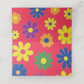 バーアンバルミツワー1960年代のテーマ座席表 プレイスカード (内部開封)