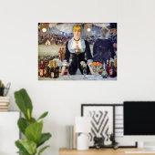 バーインFolies-Bergere by Edouard Manet ポスター (ホームオフィス)