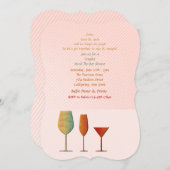 バーウェアストックザバーシャワー招待状 招待状 (正面/裏面)