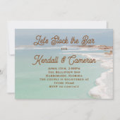 バーウェディングシャワー海の保管 招待状 (正面)