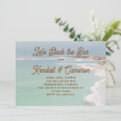 バーウェディングシャワー海の保管 招待状 (スタンド正面)