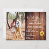 バーウ素朴ウ木写真ひまわり国 招待状 (正面)