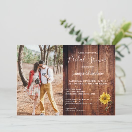 バーウ素朴ウ木写真ひまわり国 招待状 (スタンド正面)