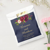 バーエレガントグンディフローラオンネイビーブルー フェイバーバッグ (封をした状態)