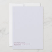 バーエレガントグンディモダンウェディングInviの日付を保存 招待状 (裏面)