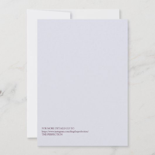 バーエレガントグンディモダンウェディングInviの日付を保存 招待状 (裏面)