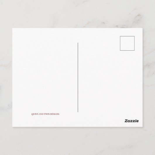 バーエレガントグンディ&ゴールデンバラ日付を保存 ポストカード (裏面)