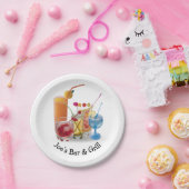 バーカクテルコレクション ペーパープレート (パーティー)