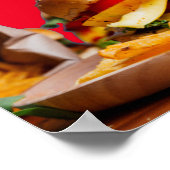 バーカスタマイズガーレストランのロゴが午前2時までオープン ポスター (角)