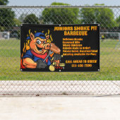 バーカスタマイズベキュースモーカーのモバイルビジネスバナー 横断幕 (インサイチュ)