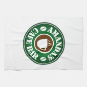 バーカスタムショップのロゴ付きキッチンタオル キッチンタオル (横)