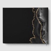 バーカスタム(ユダヤ教の)バル・ミツバーパーティーフォトブラック金ゴールド ゲストブック (裏面)