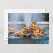 バーカス噴水ベルサイユ宮殿の庭園 ポストカード (正面/裏面)