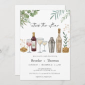 バーカップルのシャワー招待状をストック 招待状 (正面/裏面)