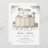 バーカップルのシャワー招待状をストック 招待状 (正面/裏面)