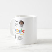 バーカフェレストランコーヒーショップのGOOGLEレビュー コーヒーマグカップ (正面左)