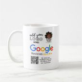 バーカフェレストランコーヒーショップのGOOGLEレビュー コーヒーマグカップ (左)