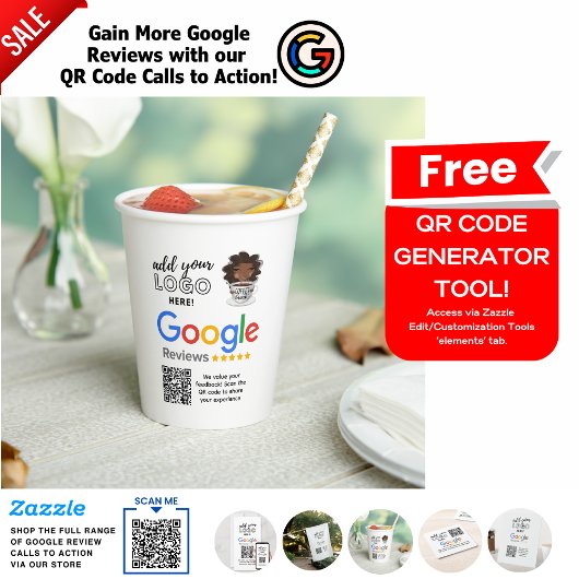 バーカフェレストランコーヒーショップのGOOGLEレビュー 紙コップ