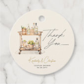 バーカートのカップルのシャワーをストック フェイバータグ (正面)