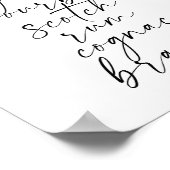 バーカートスクリプトフォント ポスター (角)