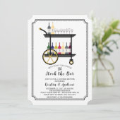 バーカートストックザバーカップルシャワー招待状 招待状 (スタンド正面)