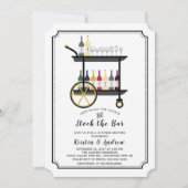 バーカートストックザバーカップルシャワー招待状 招待状 (正面)