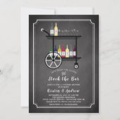 バーカートストックザバーカップルシャワー招待状 招待状 (正面)