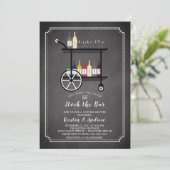 バーカートストックザバーカップルシャワー招待状 招待状 (スタンド正面)